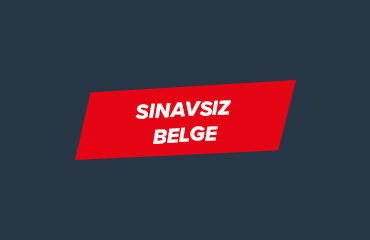 sınavsız belge