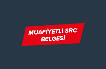 muafiyetli src belgesi