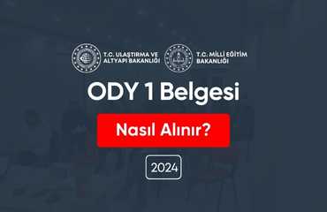 ODY 1 Belgesi Nasıl Alınır