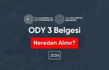 ODY 3 Belgesi Nereden Alınır