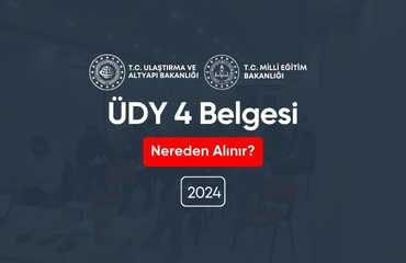 ÜDY 4 Belgesi Nereden Alınır