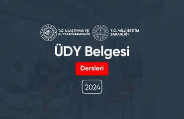 ÜDY Belgesi Dersleri