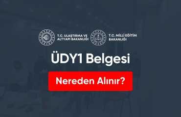 ÜDY1 Belgesi Nereden Alınır