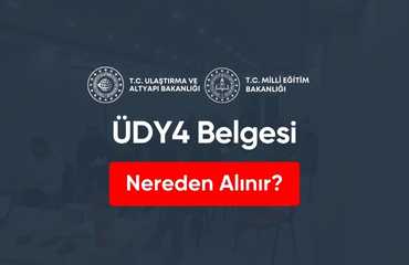 ÜDY4 Belgesi Nereden Alınır