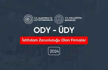 ody üdy İstihdam Zorunluluğu Olan Firmalar